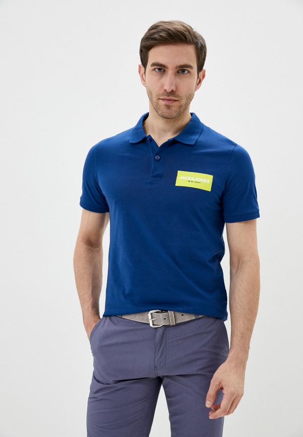 

Поло Jack & Jones, Синий, Jack & Jones JA391EMHSWM5