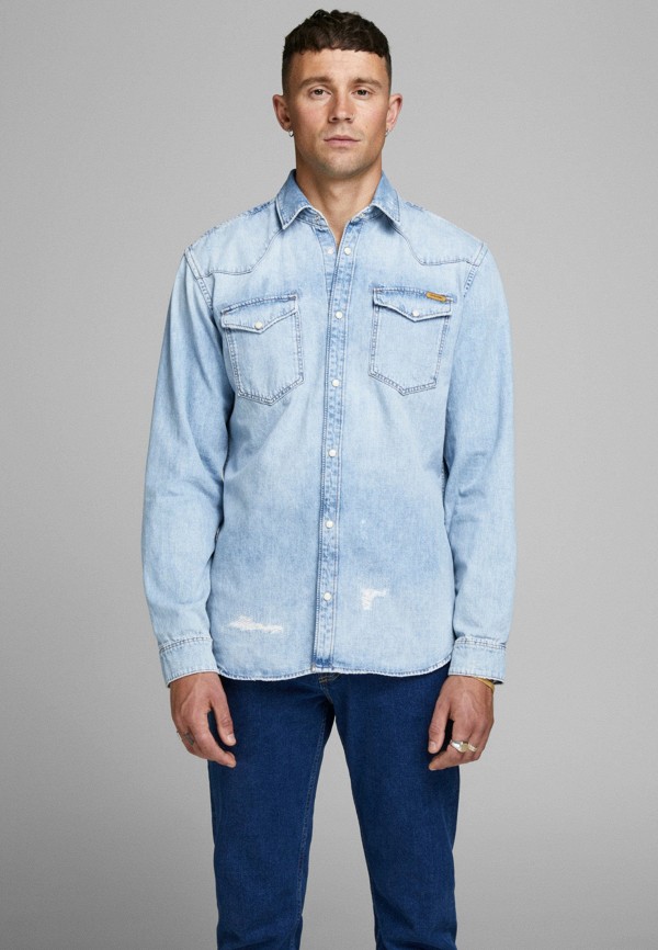 

Рубашка джинсовая Jack & Jones, Голубой