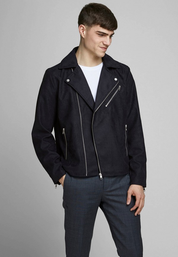 

Куртка кожаная Jack & Jones, Синий