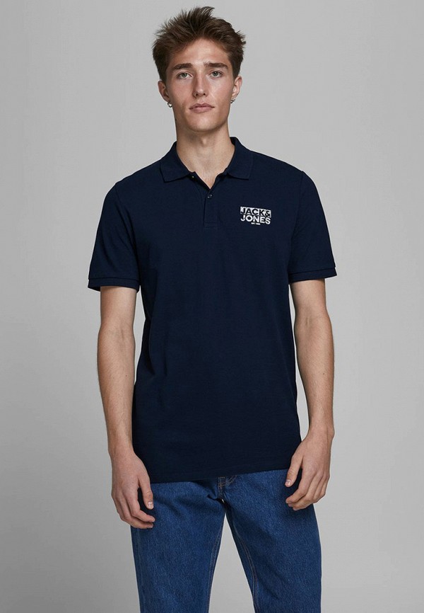 

Поло Jack & Jones, Синий, Jack & Jones JA391EMJQKT1