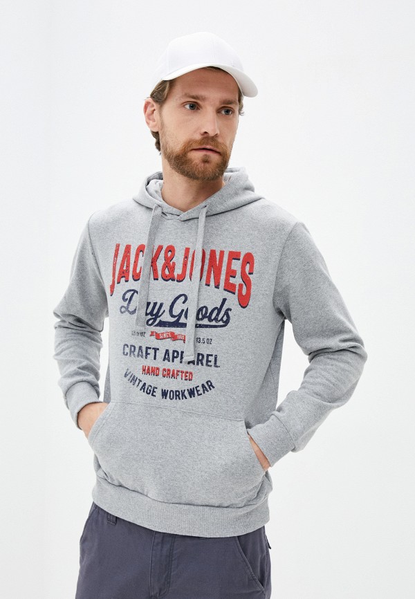 

Худи Jack & Jones, Серый, Jack & Jones JA391EMJQLI9