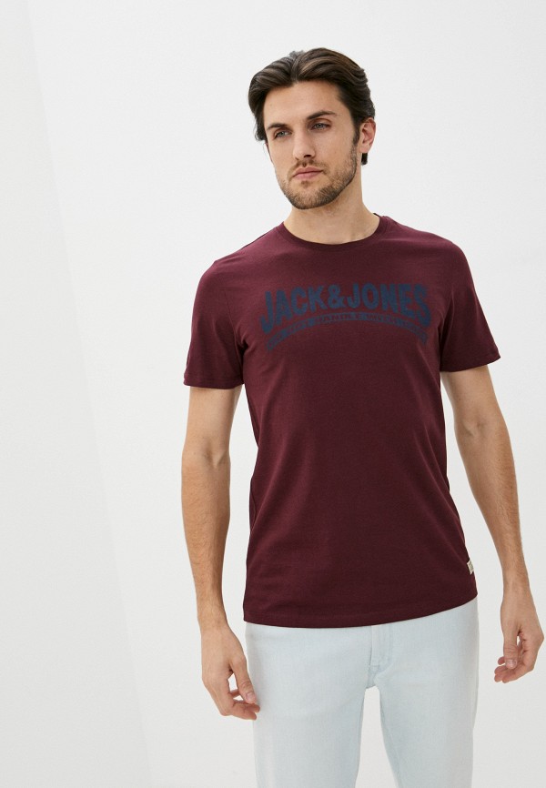 

Футболка Jack & Jones, Бордовый, Jack & Jones JA391EMJQLJ8