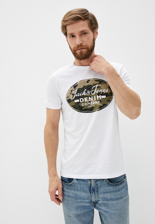 

Футболка Jack & Jones, Белый, Jack & Jones JA391EMJQLL7