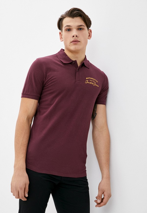 

Поло Jack & Jones, Бордовый