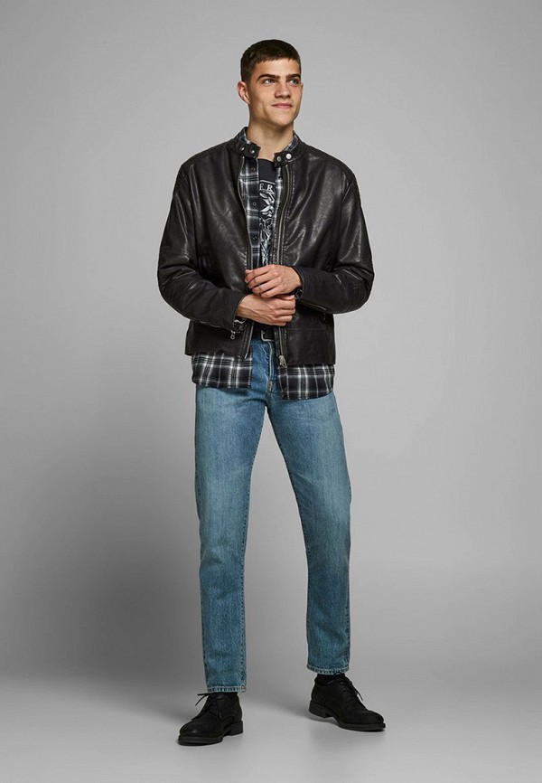 

Куртка кожаная Jack & Jones, Черный