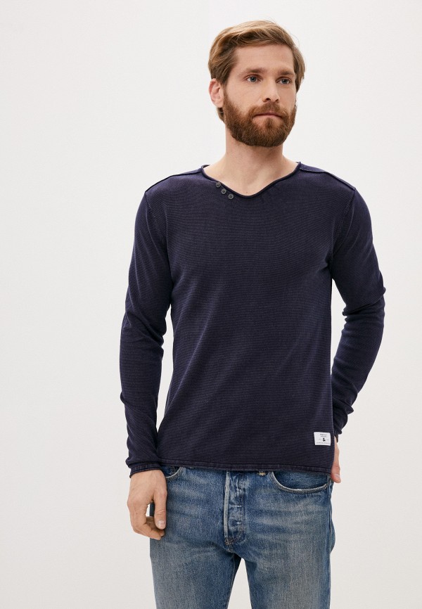 

Лонгслив Jack & Jones, Синий, Jack & Jones JA391EMJQMN4