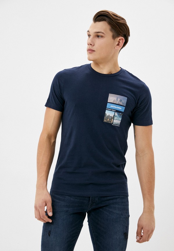

Футболка Jack & Jones, Синий, Jack & Jones JA391EMJQNF0