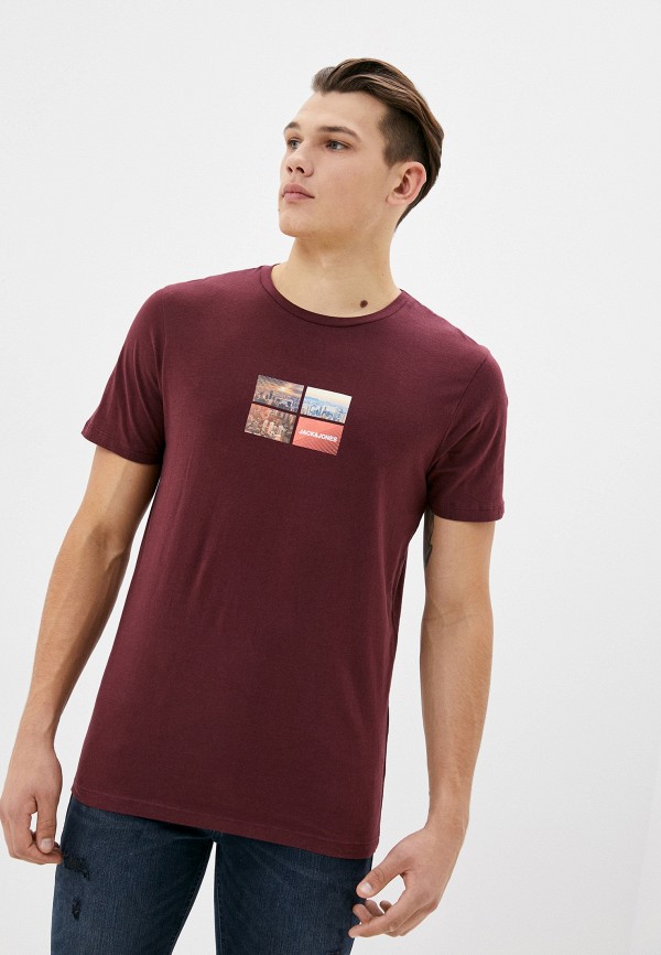 

Футболка Jack & Jones, Бордовый