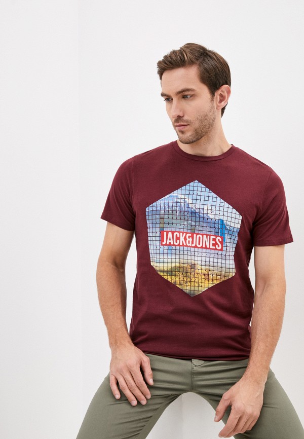 

Футболка Jack & Jones, Бордовый