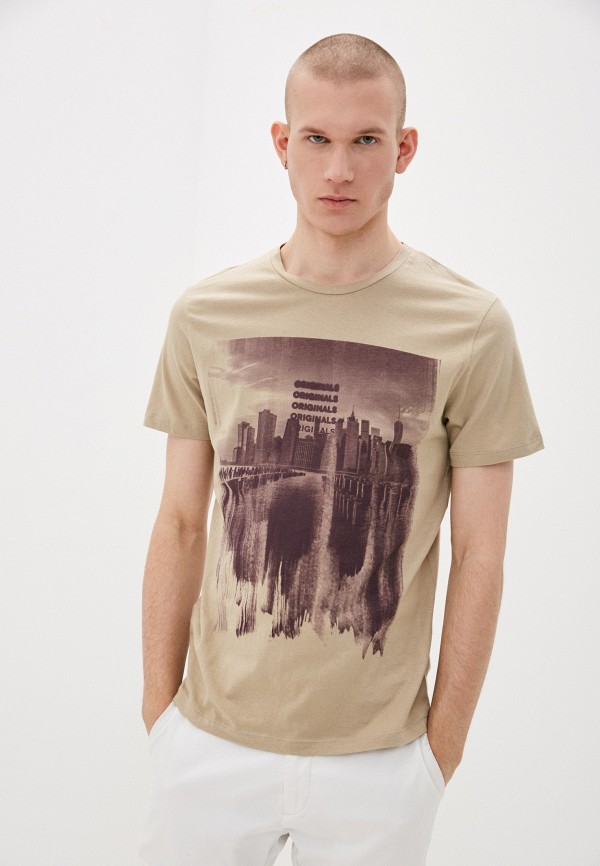 

Футболка Jack & Jones, Бежевый, Jack & Jones JA391EMLTMV0