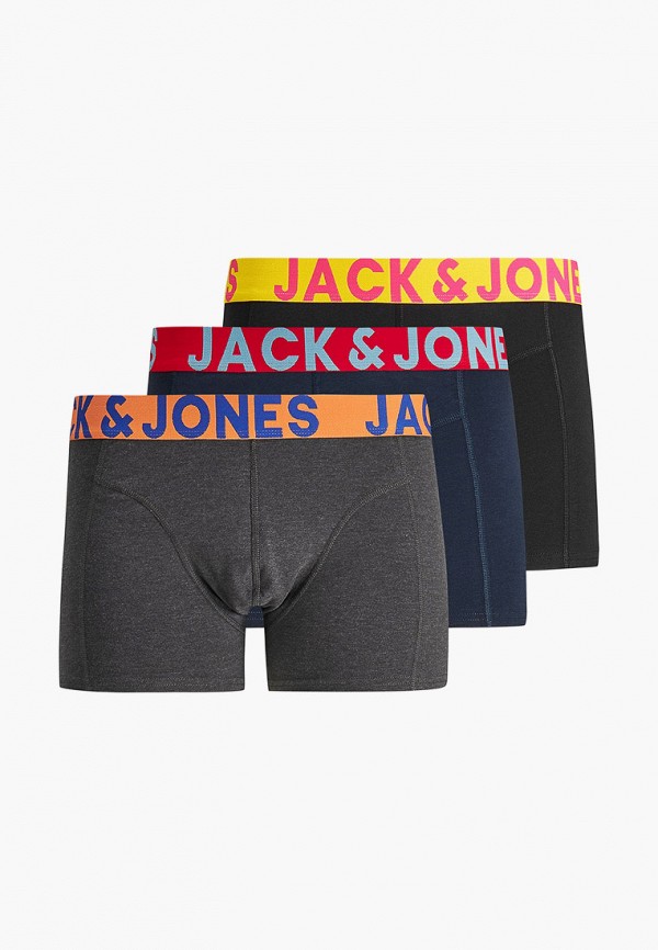 

Трусы 3 шт. Jack & Jones, Серый;синий;черный, Jack & Jones JA391EMMGZN3