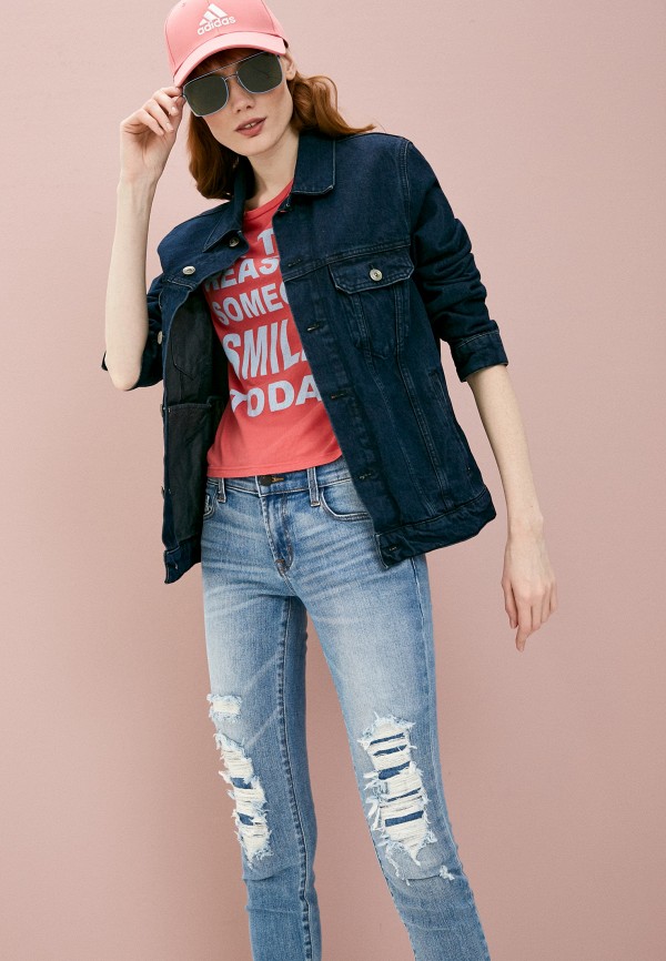 

Джинсы J Brand, Голубой, LOW RISE CROP SKINNY