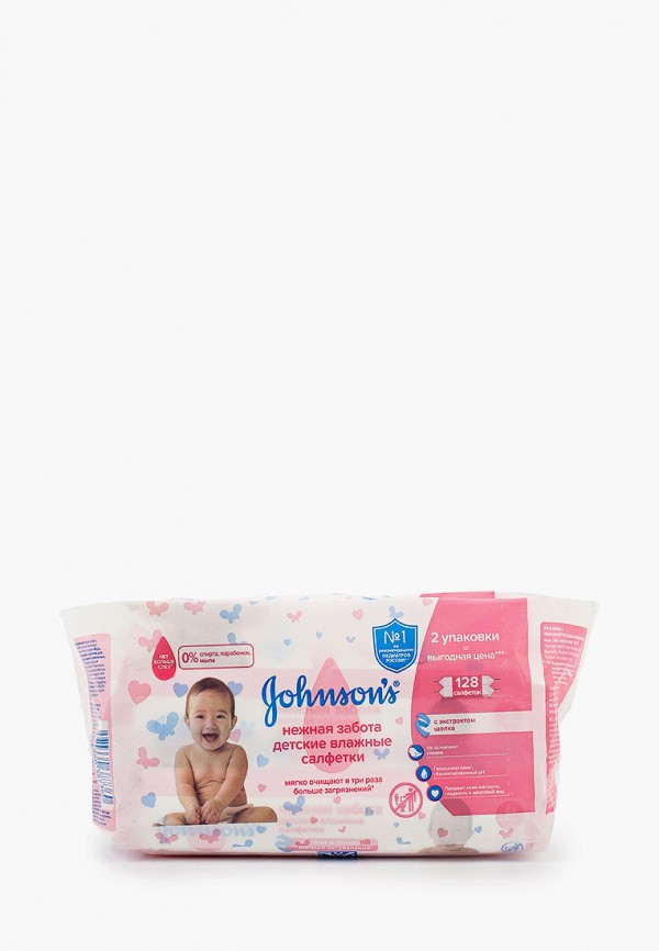 

Влажные салфетки Johnson & Johnson, Белый, "Нежная забота"