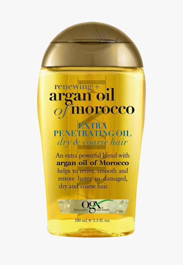 

Масло для волос Johnson & Johnson, OGX Аргановое Марокко, 100 мл, Прозрачный