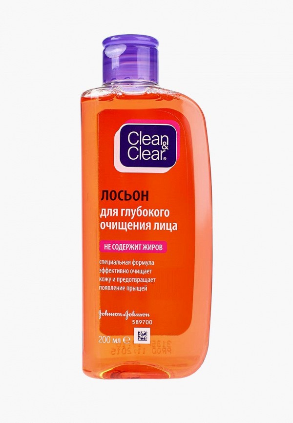 

Лосьон для лица Johnson & Johnson, Clean&Clear для глубокого очищения лица, 200 мл