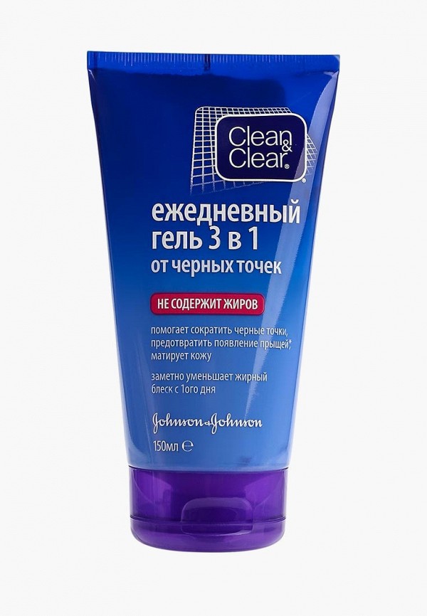 

Гель для лица Johnson & Johnson, Clean&Clear 3 в 1 от черных точек, 150 мл