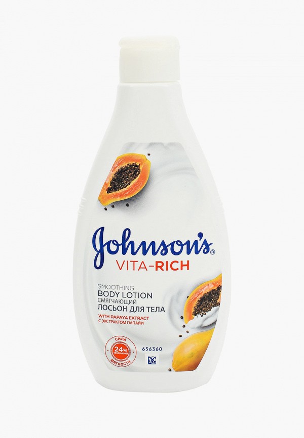 

Лосьон для тела Johnson & Johnson, Прозрачный, Johnson's Body Lotion VITA-RICH Смягчающий с экстрактом папайи, 250 мл