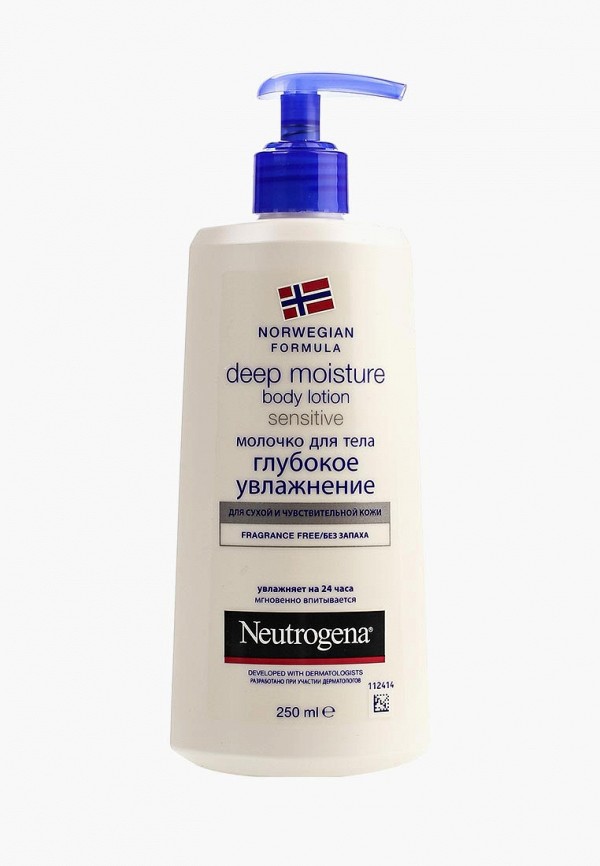 

Молочко для тела Johnson & Johnson, Neutrogena Глубокое увлажнение для сухой и чувствительной кожи, 250 мл
