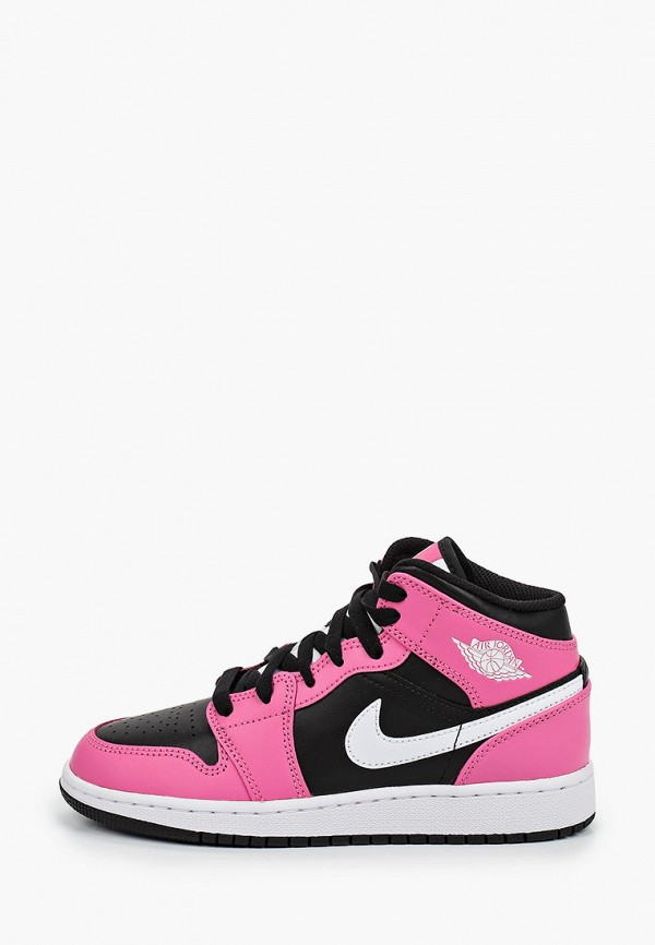 

Кеды Jordan, Розовый, THE AIR JORDAN 1 MID GS