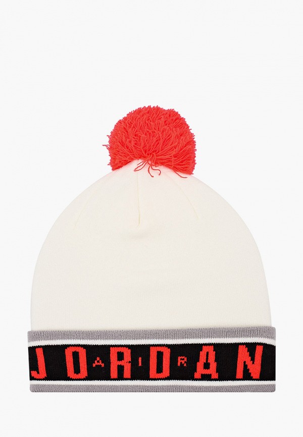 

Шапка Jordan, Jordan Cuffed Pom Beanie, Белый