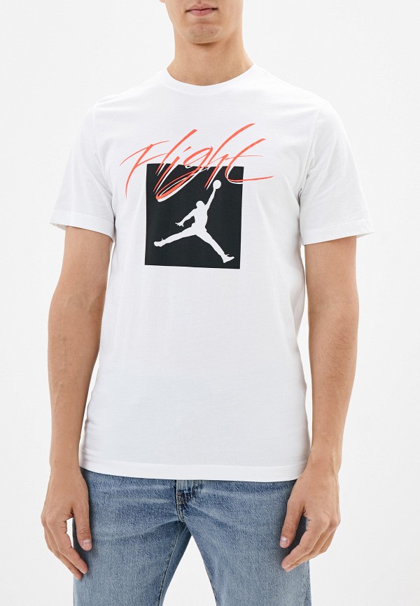 

Футболка спортивная Jordan, Белый, Jordan Jumpman Flight Men's T-Shirt