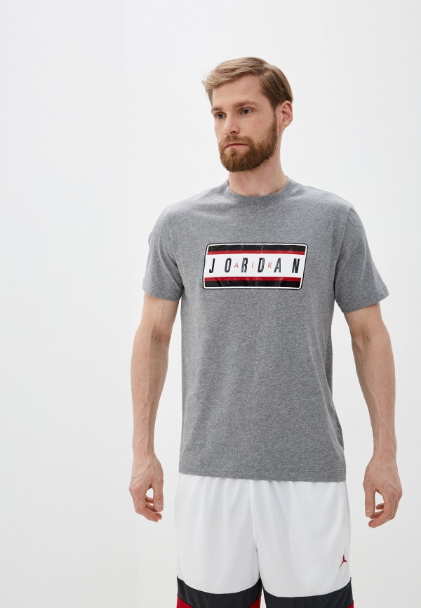 

Футболка Jordan, Серый, M J JORDAN STICKER SS CREW
