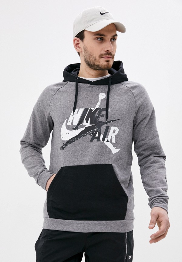 

Худи Jordan, Серый, M J JUMPMAN CLSCS LTWT FLC PO