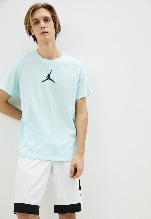 

Футболка Jordan, Голубой, M J JUMPMAN DFCT SS CREW