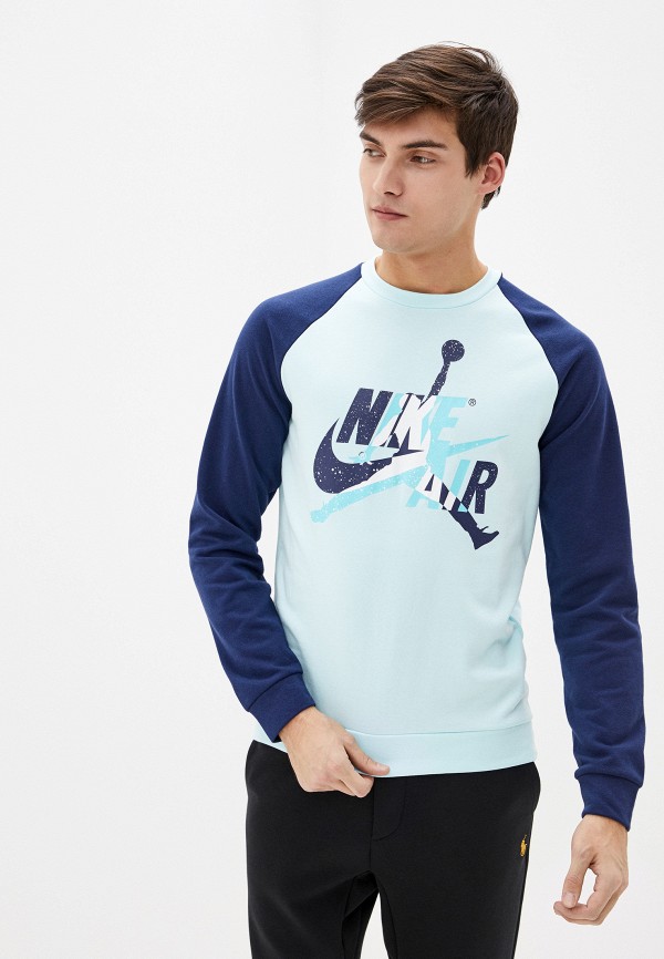 

Свитшот Jordan, Голубой, M J JUMPMAN CLSCS FLC CREW