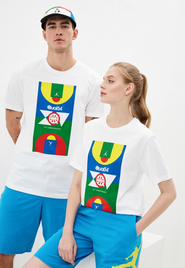 

Футболка Jordan, Белый, M J QUAI54 COURT TEE