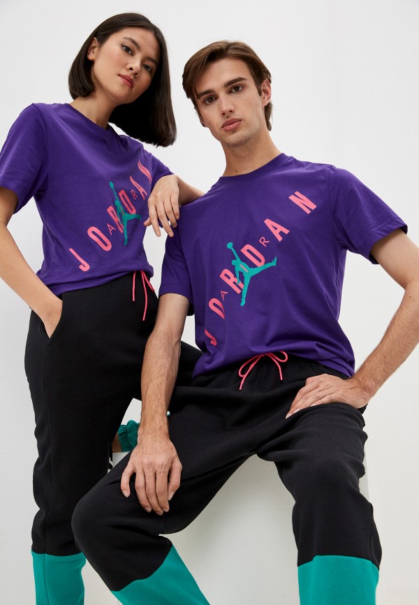 

Футболка Jordan, Фиолетовый, M J HBR STRETCH SS CREW