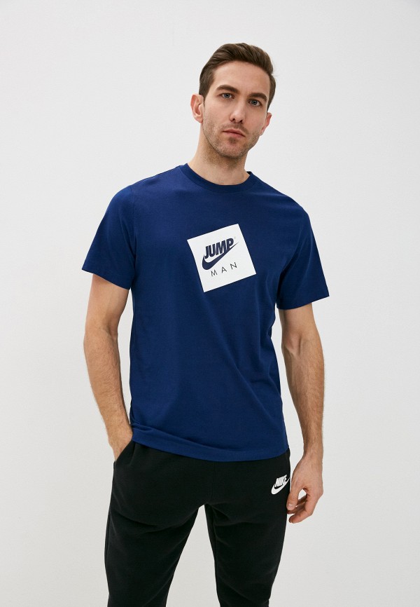 

Футболка Jordan, Синий, M J JUMPMAN BOX SS CREW