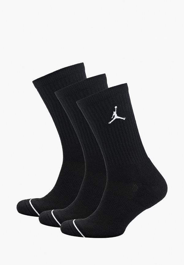 

Носки 3 пары Jordan, Черный, Unisex Jordan Jumpman Crew Socks (3 Pack)