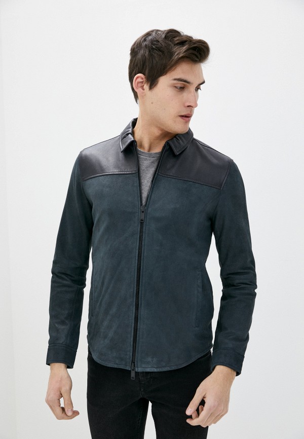 

Куртка кожаная John Varvatos Star USA, Синий