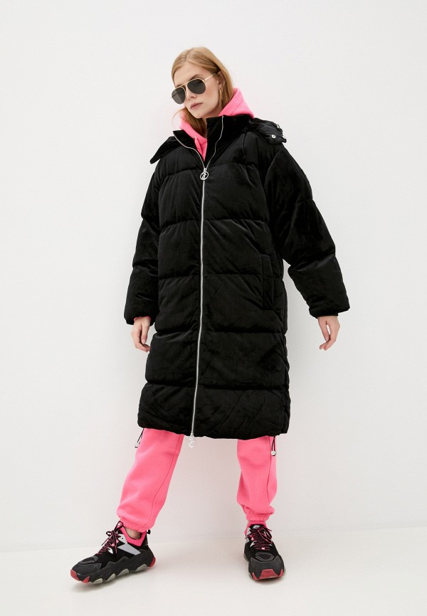 

Куртка утепленная Juicy Couture, Черный, HELENA VELOUR COAT