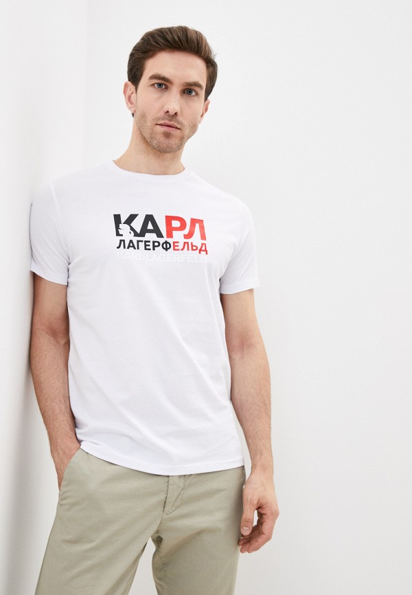 

Футболка Karl Lagerfeld, Белый, Karl Lagerfeld KA025EMIEZI6