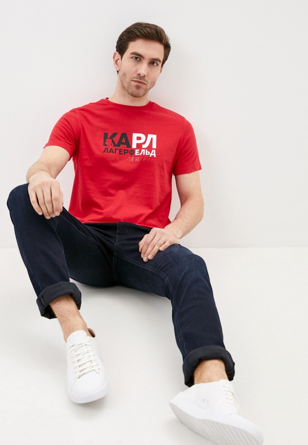 

Футболка Karl Lagerfeld, Красный, Karl Lagerfeld KA025EMIEZI7