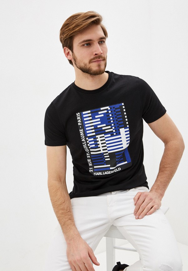 

Футболка Karl Lagerfeld, Черный, Karl Lagerfeld KA025EMIEZO9