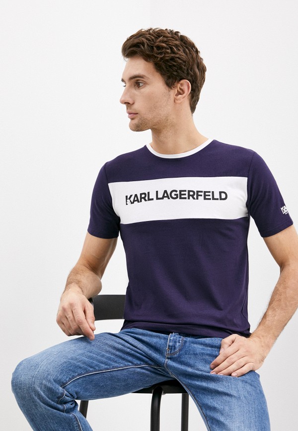 

Футболка Karl Lagerfeld, Фиолетовый, Karl Lagerfeld KA025EMJQXX6