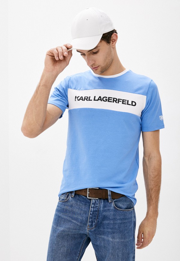 

Футболка Karl Lagerfeld, Голубой, Karl Lagerfeld KA025EMJQXX7