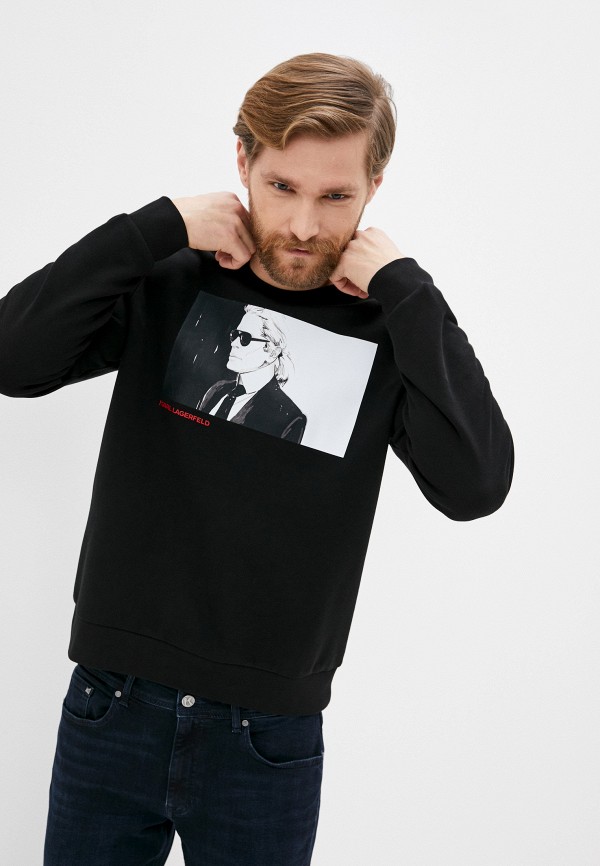 

Свитшот Karl Lagerfeld, Черный, Karl Lagerfeld KA025EMJXNH0