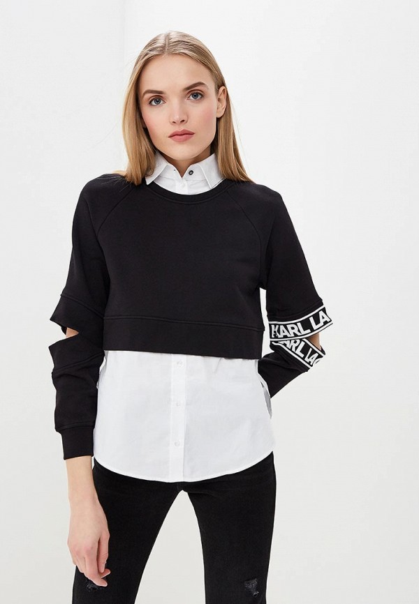 

Свитшот Karl Lagerfeld, Karl Lagerfeld KA025EWEGYM0, Черный