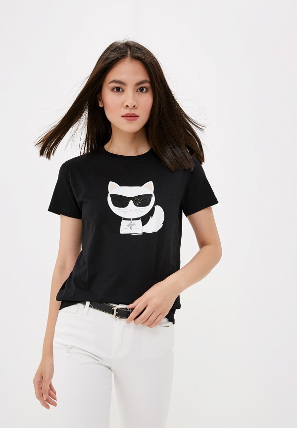 

Футболка Karl Lagerfeld, Karl Lagerfeld KA025EWFRDM5, Черный