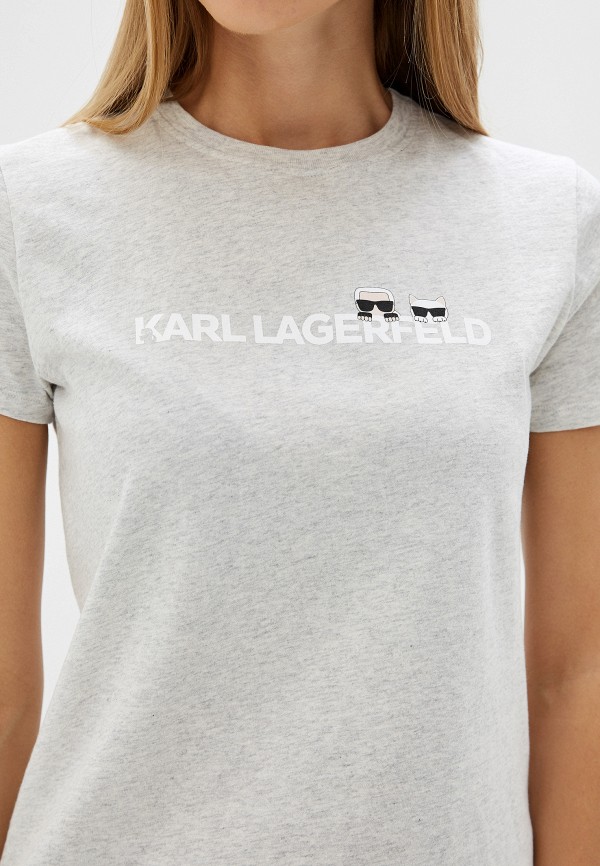

Футболка Karl Lagerfeld, Karl Lagerfeld KA025EWFRDN3, Серый