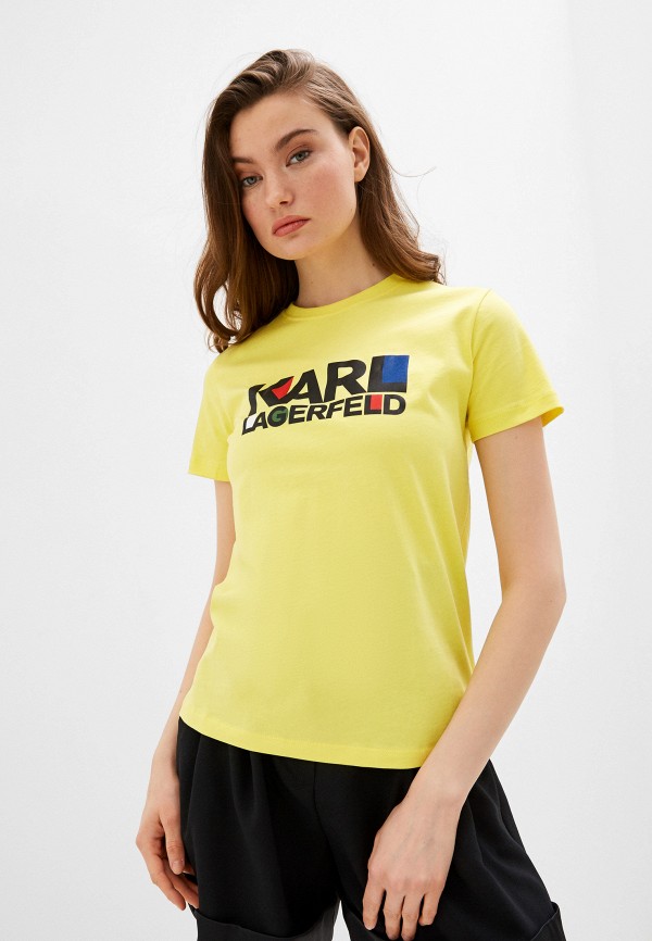 

Футболка Karl Lagerfeld, Желтый, Karl Lagerfeld KA025EWHEWQ8