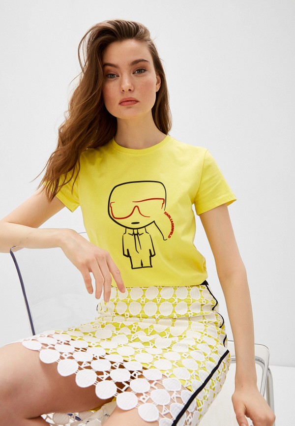 

Футболка Karl Lagerfeld, Желтый, Karl Lagerfeld KA025EWHEWR7