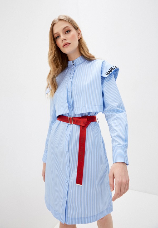 

Платье Karl Lagerfeld, Голубой, Karl Lagerfeld KA025EWHEXI9
