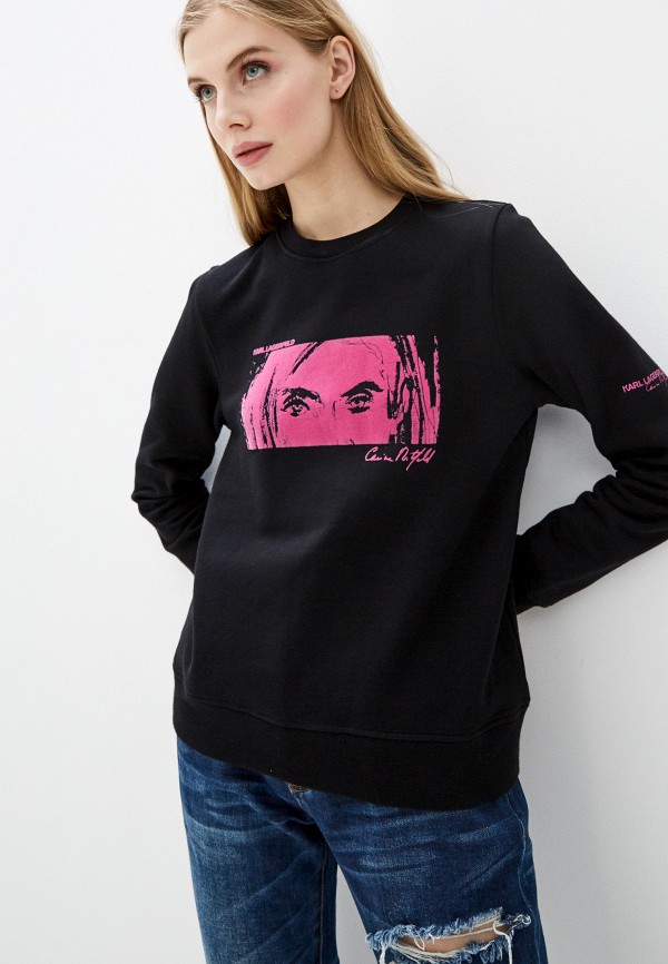 

Свитшот Karl Lagerfeld, Черный, Karl Lagerfeld KA025EWHVDZ6