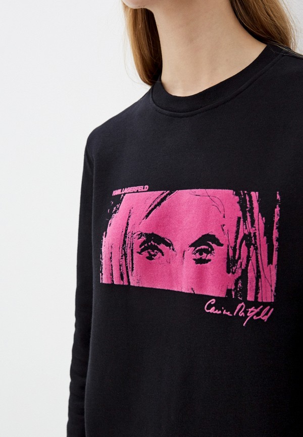 

Свитшот Karl Lagerfeld, Черный, ACCORDING TO CARINE
