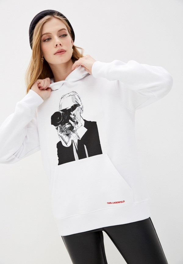 

Худи Karl Lagerfeld, Белый, KARL LEGEND